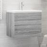 Umývadlová skrinka sivá sonoma 60x38,5x48 cm spracované drevo