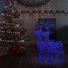 Vianočné dekorácie so sobom 2 ks 60x16x100 cm akryl