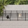 Vonkajšia voliéra pre psy oceľová 16,94 m²