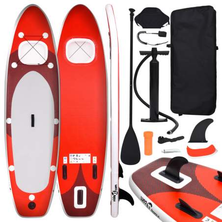 Nafukovací Stand up paddleboard červený 330x76x10 cm