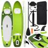 Nafukovací Stand up paddleboard zelený 330x76x10 cm