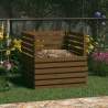 Kompostér medovo-hnedý 80x80x78 cm masívne borovicové drevo