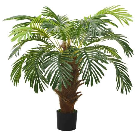 Umelá palma Cycas s kvetináčom 90 cm zelená