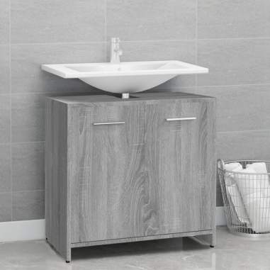 Kúpeľňová skrinka sivý dub sonoma 60x33x60 cm spracované drevo