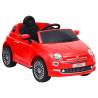 Detské elektrické autíčko Fiat 500, červené