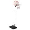 Basketbalový stojan biely 282-352 cm polyetén