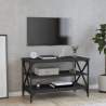 TV skrinka čierna 80x40x50 cm spracované drevo