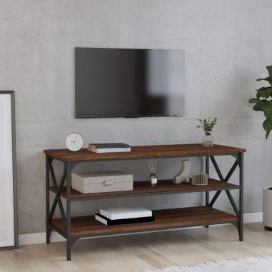 TV skrinka hnedý dub 100x40x50 cm spracované drevo