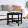 Konferenčný stolík čierny Ø 62,5x45 cm borovicový masív