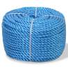Pletené lano polypropylénové 10 mm 500 m modré