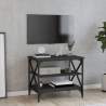 TV skrinka čierna 60x40x50 cm spracované drevo