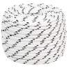 Pletené lodné lano biele 14 mm x 100 m polyester
