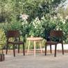 Záhradné stoličky 2 ks moka polypropylén
