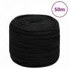 Pracovné lano čierne 10 mm 50 m polyester