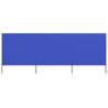 3-panelová zábrana proti vetru látková 400x160 cm azúrovo-modrá
