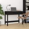 Písací stôl so zásuvkami čierny 100x50x78 cm masívna borovica