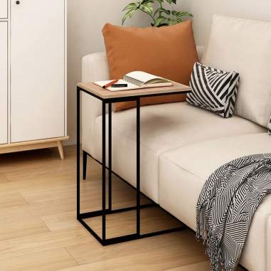 Príručný stolík, čierny 40x30x59 cm, kopozitné drevo