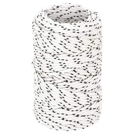 Pletené lodné lano biele 2 mm x 50 m polyester 