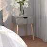 Nočný stolík sivý 40x40x56 cm drevotrieska