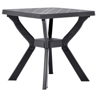 Bistro stolík, antracitový 70x70x72 cm, plast