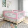 Zábrana na detskú posteľ ružová 190x25 cm látka