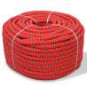 Lodné lano, polypropylén, 14 mm, 50 m, červené