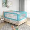 Zábrana na detskú posteľ modrá 200x25 cm látka