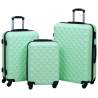 Súprava cestovných kufrov s tvrdým krytom 3 ks mätová ABS