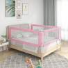 Zábrana na detskú posteľ ružová 150x25 cm látka