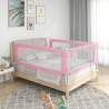 Zábrana na detskú posteľ ružová 100x25 cm látka