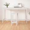 Barový stolík biely 180x80x110 cm borovicový masív