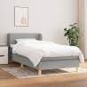 Boxspring posteľ s matracom bledosivý 100x200 cm látka