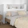 Čelo postele so skrinkou biele 160x18,5x104,5 cm
