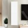 TV skrinka, biela a dub sonoma 30,5x30x110 cm, kompozitné drevo