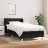 Boxspring posteľ s matracom čierna 100x200 cm látka