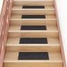 Samolepiace nášľapy na schody obdĺžnikové 15 ks 60x25 cm čierne
