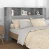 Čelo postele so skrinkou sivý dub sonoma 160x18,5x104,5 cm