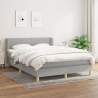 Boxspring posteľ s matracom bledosivý 140x190 cm látka